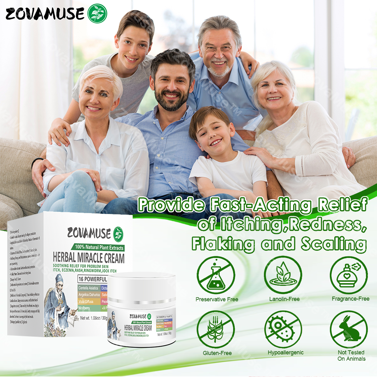 Eczema Relief Cream for Dry, Itchy Skin