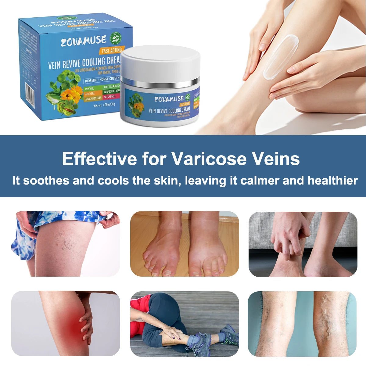 Vein Revive Cream for Heavy Legs and Spider Veins